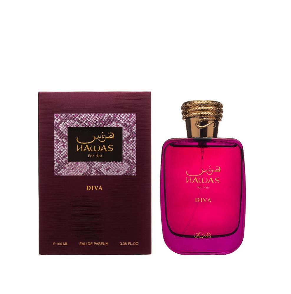 Hawas Diva for Her Eau De Parfum Spray by Rasasi 100ml/3.38oz