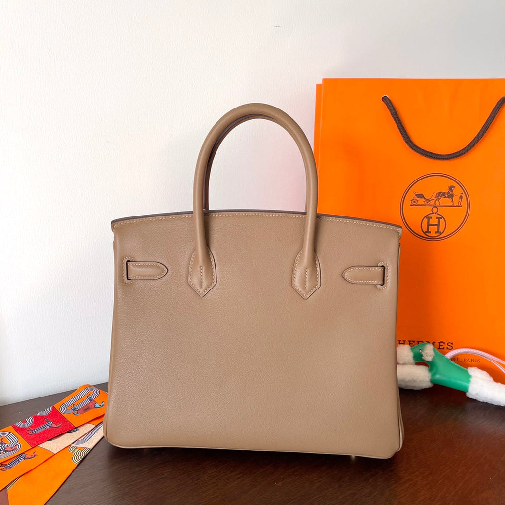 Hermes Birkin 30cm Beige Swift Leather Gold Hardware Bag