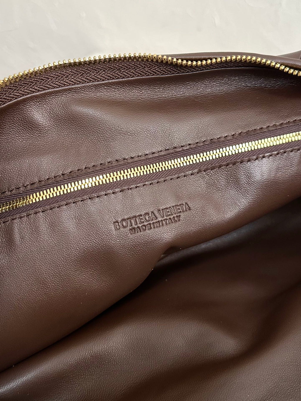 Bottega Veneta Small Jodie 48cm Chocolate Suede Leather Bag