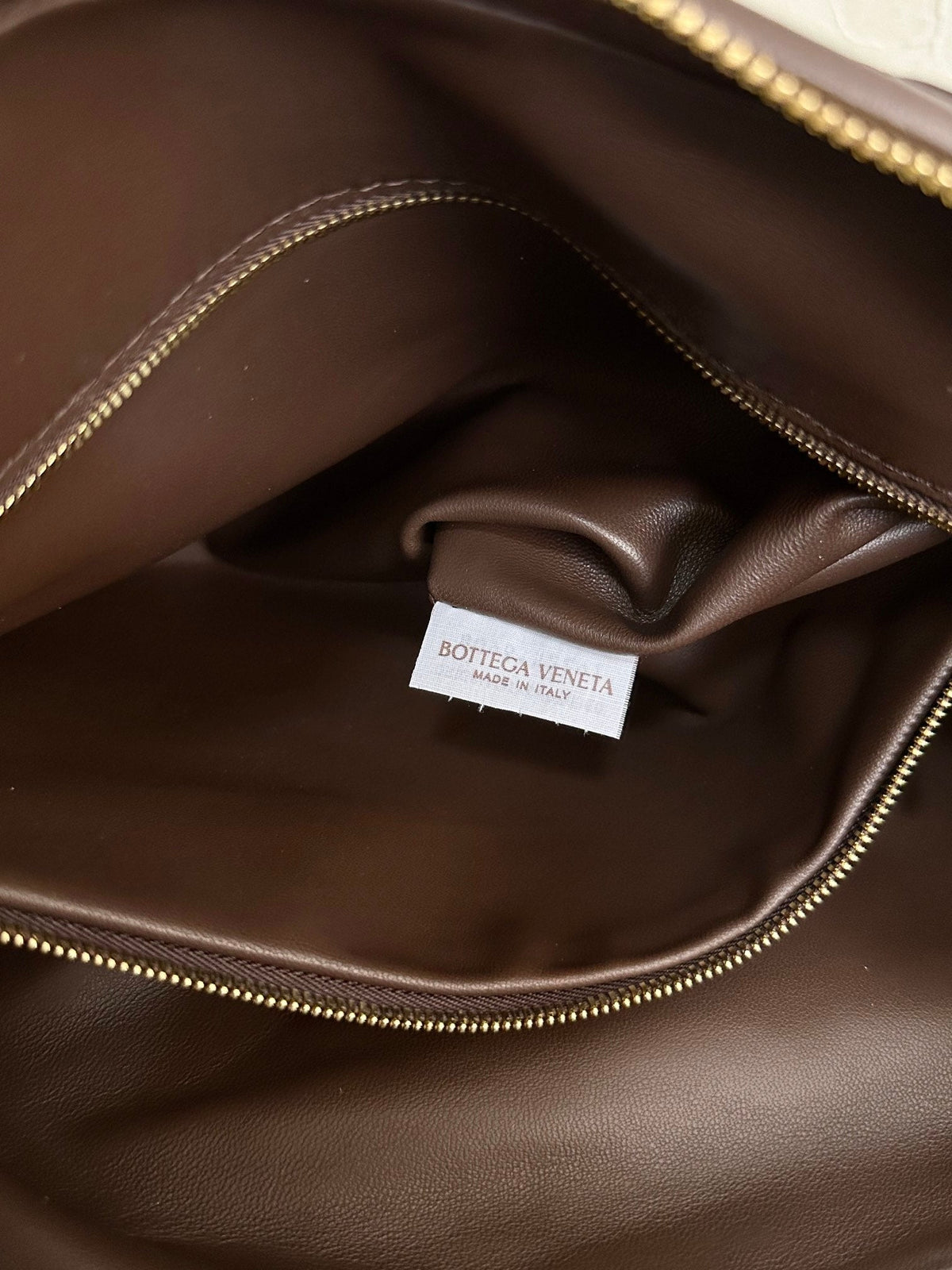 Bottega Veneta Small Jodie 48cm Chocolate Suede Leather Bag