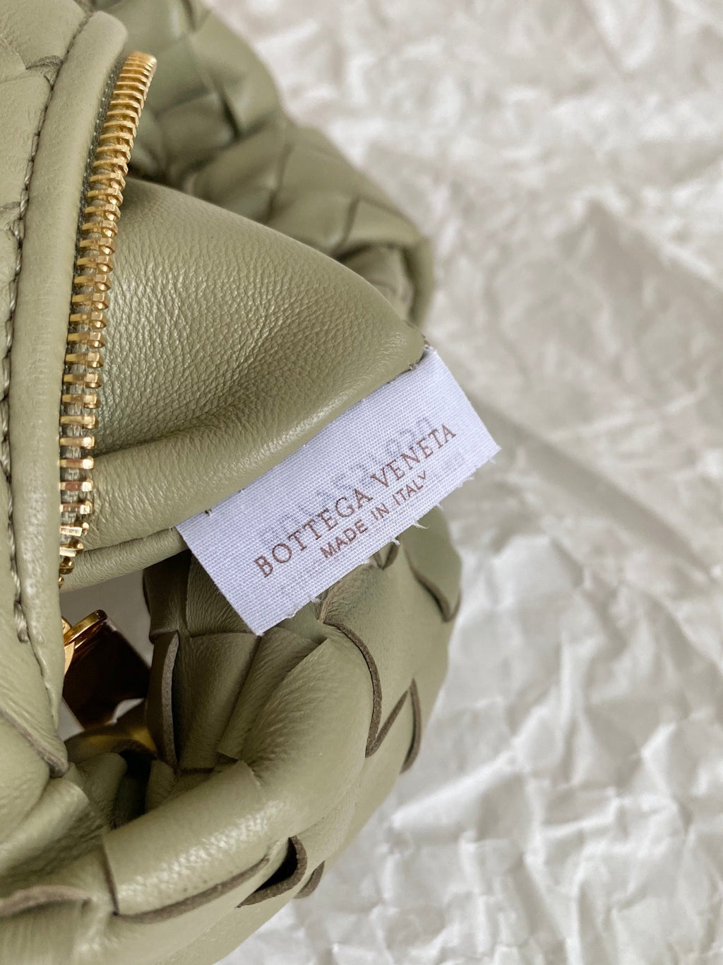 Bottega Veneta Mini Jodie 28cm Green Lambskin Leather Bag