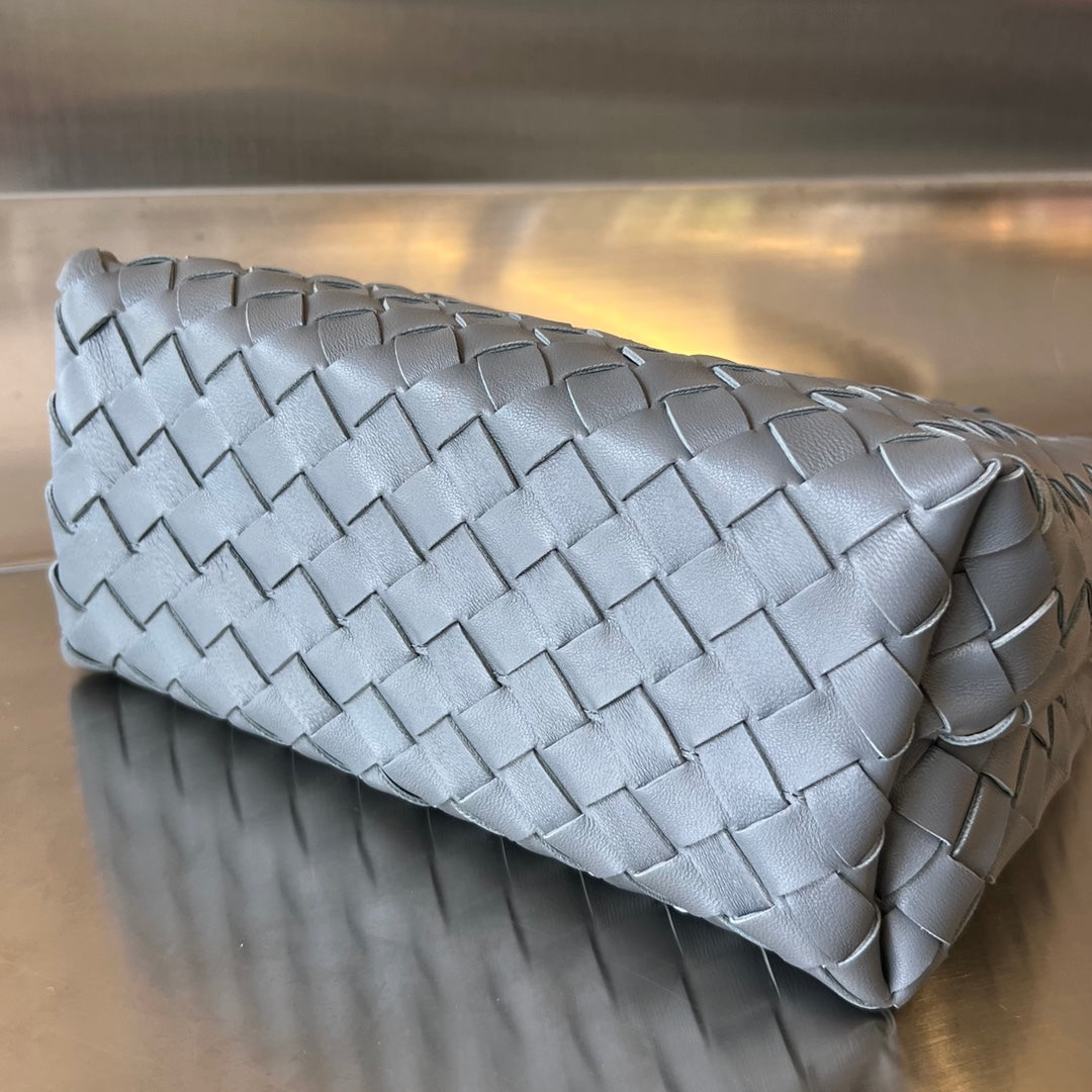Bottega Veneta Small Andiamo 25cm Dark Grey Lambskin Bag