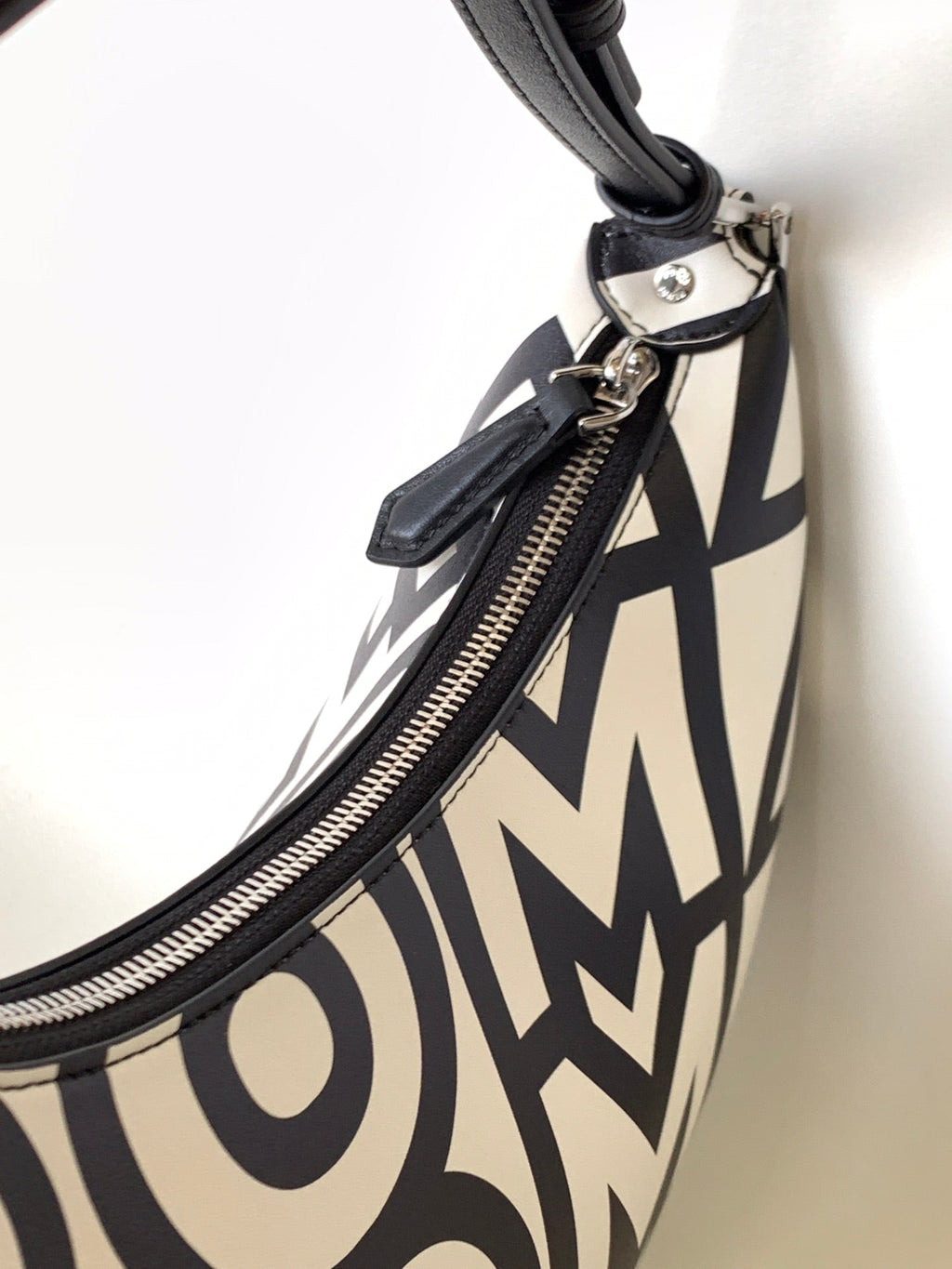 Fendi Fendigraphy Small 29 in White Mix Black Smooth Calfskin Silver Hardware Bag