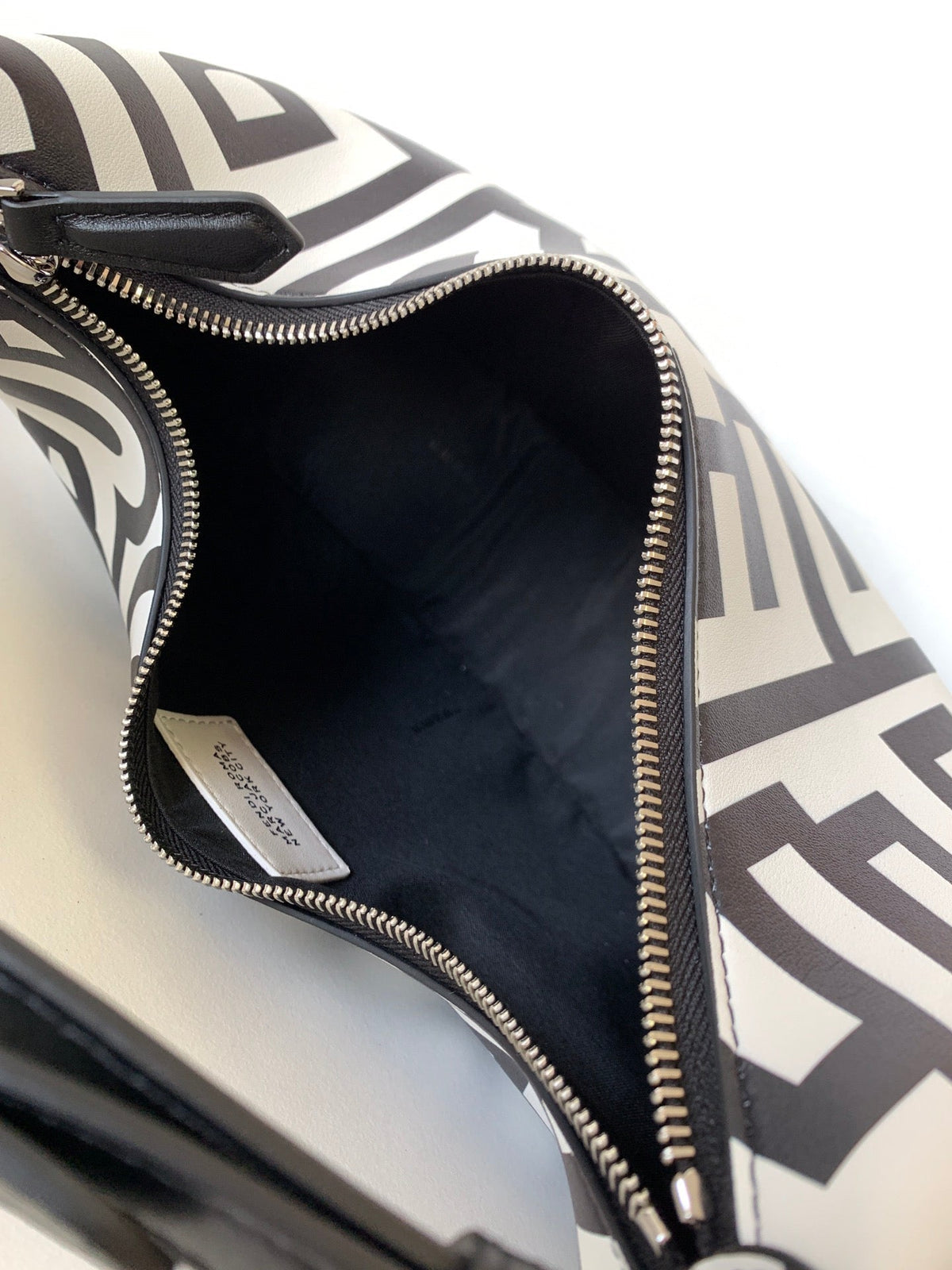 Fendi Fendigraphy Small 29 in White Mix Black Smooth Calfskin Silver Hardware Bag