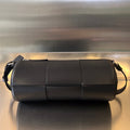 Bottega Veneta Cylinder Cassette 30 in Black Calfskin Bag