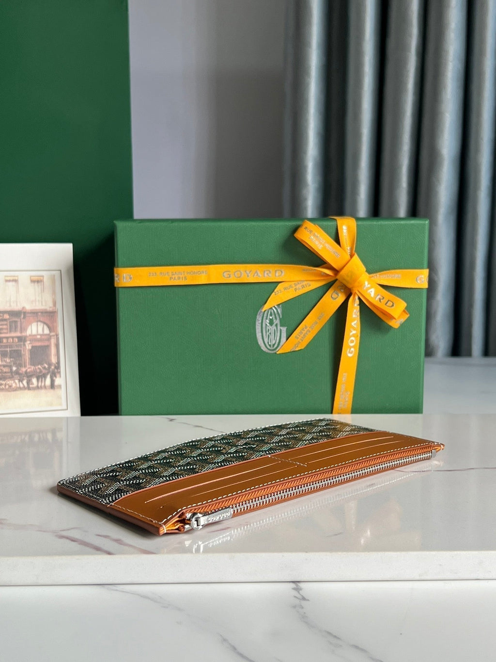 Goyard Insert Louise 21 in Brown Goyardine Canvas Bag