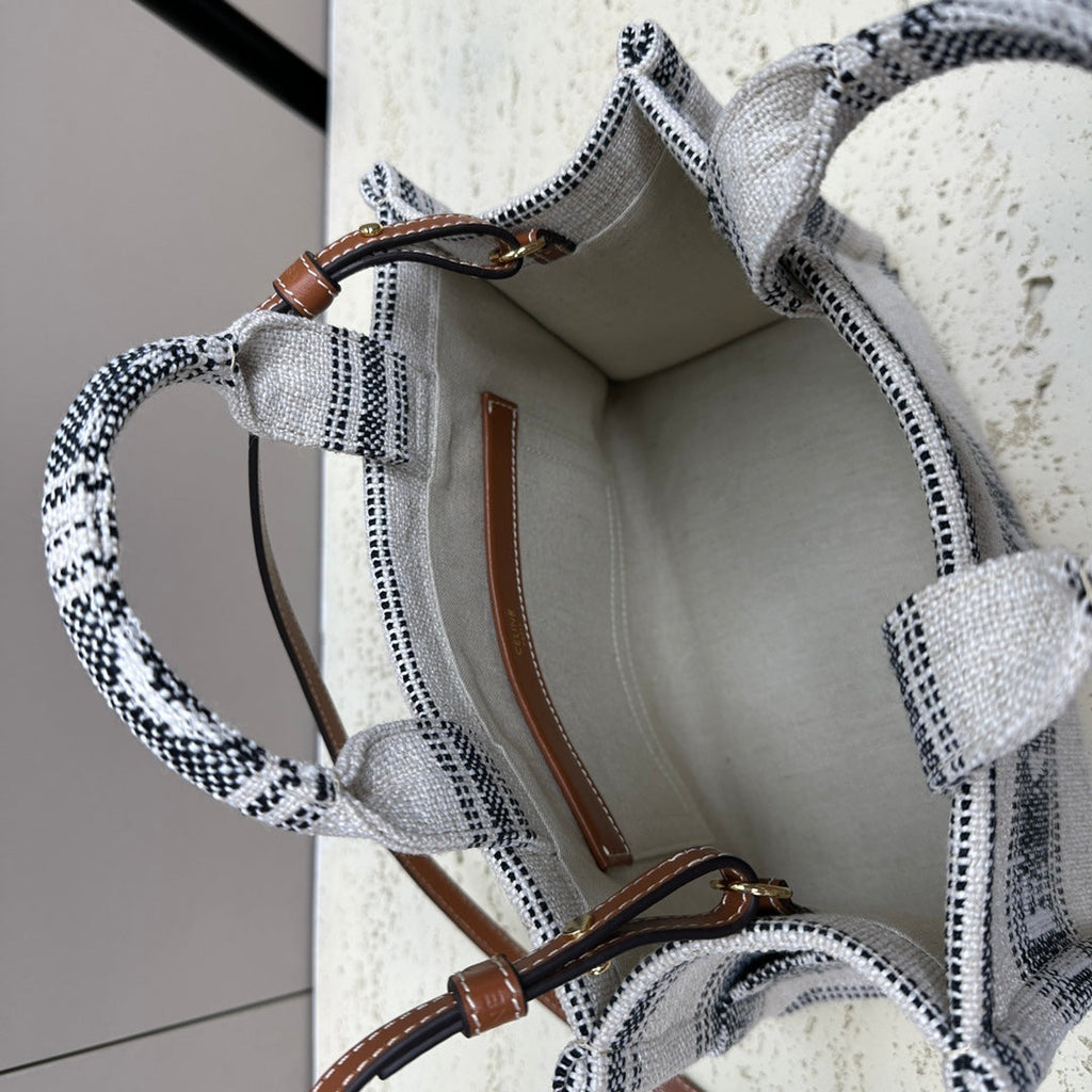 Celine Cabas Thais 26 Calfskin Grey Bag