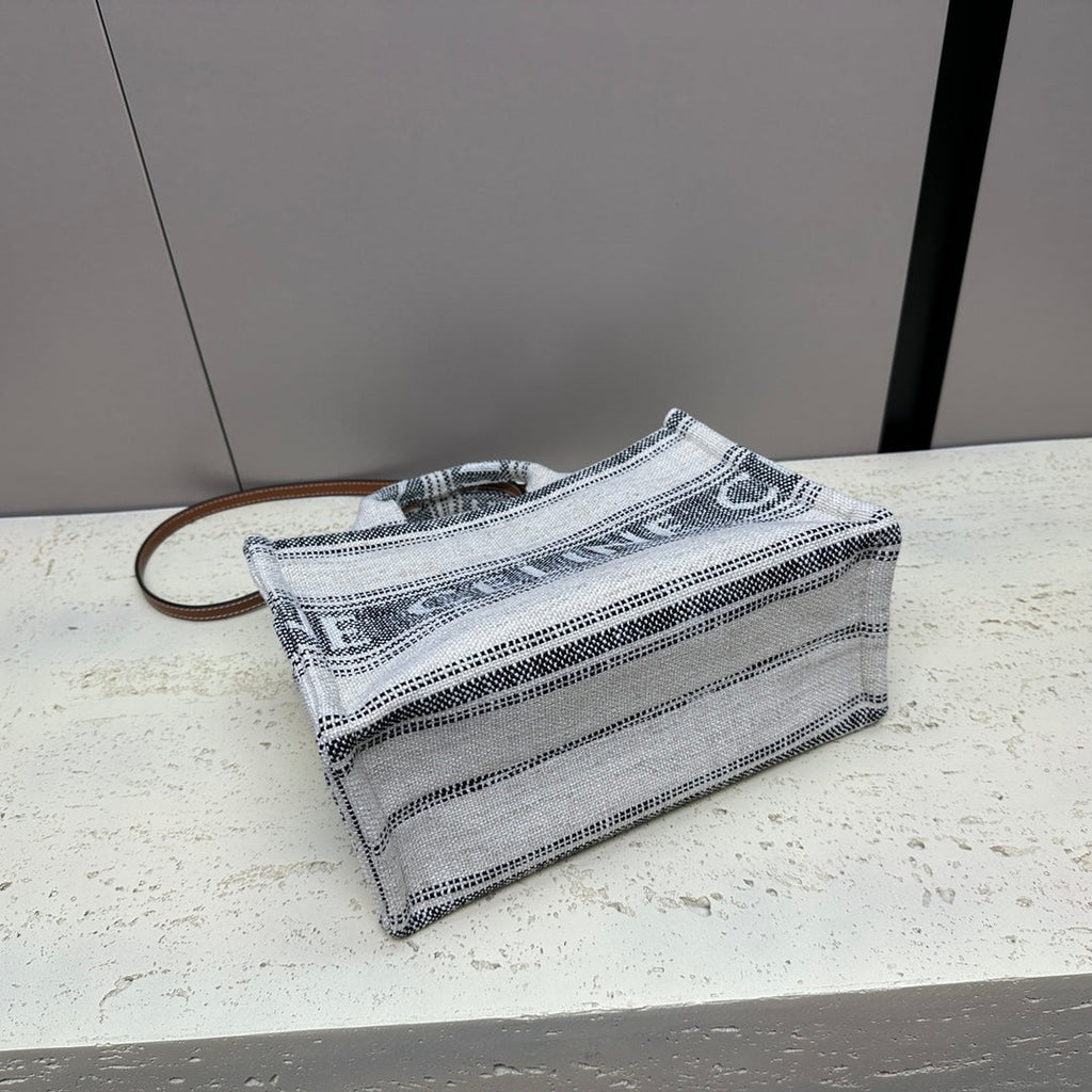 Celine Cabas Thais 26 Calfskin Grey Bag