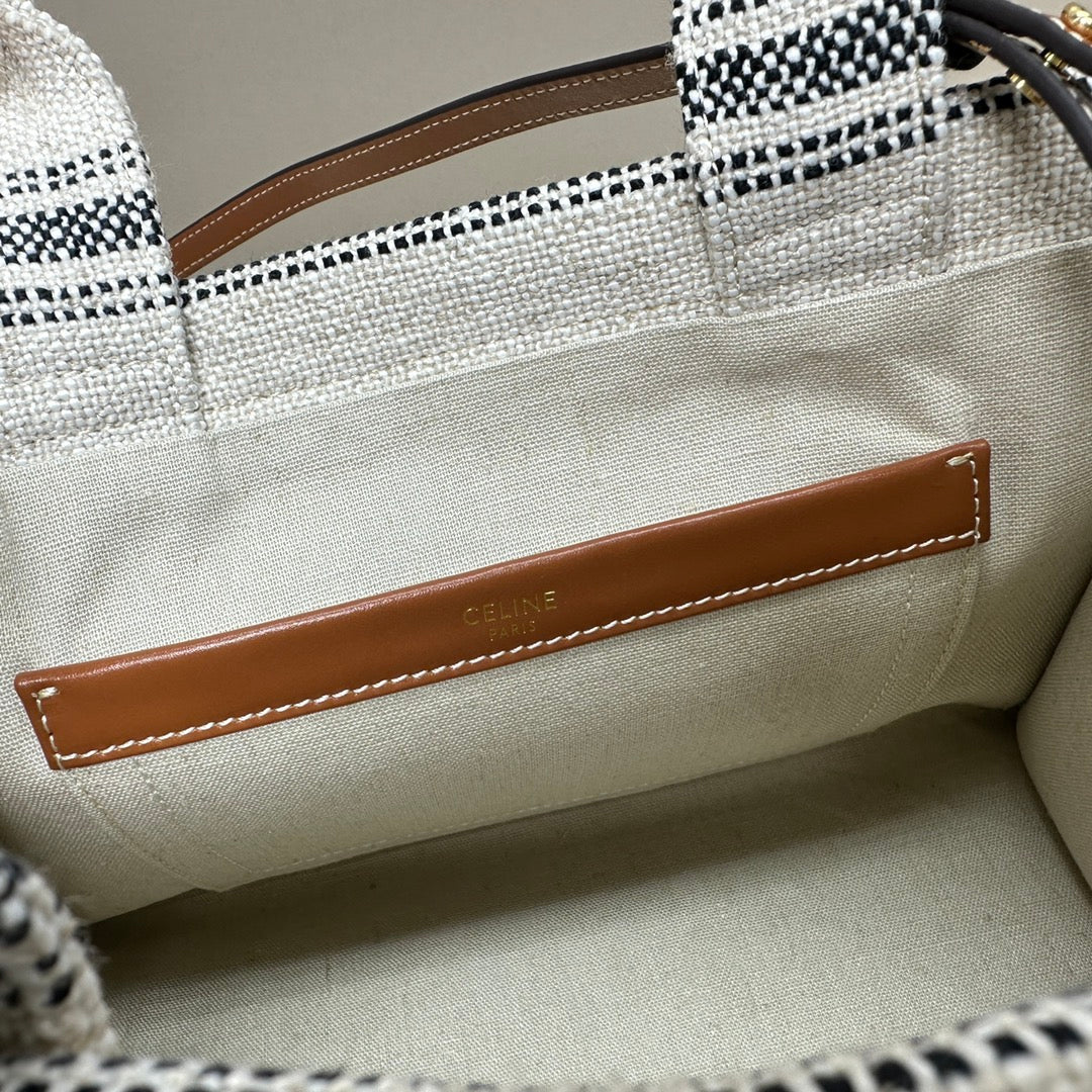 Celine Cabas Thais 26 Calfskin Grey Bag
