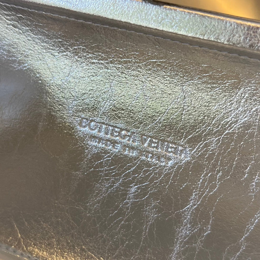 Bottega Veneta Classic Knot 19 in Golden Mix Silver Lambskin Bag