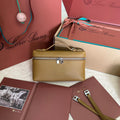 Loro Piana Extra Pocket L19 in Dijon Yellow Grained Calfskin with Silver Hardware Bag