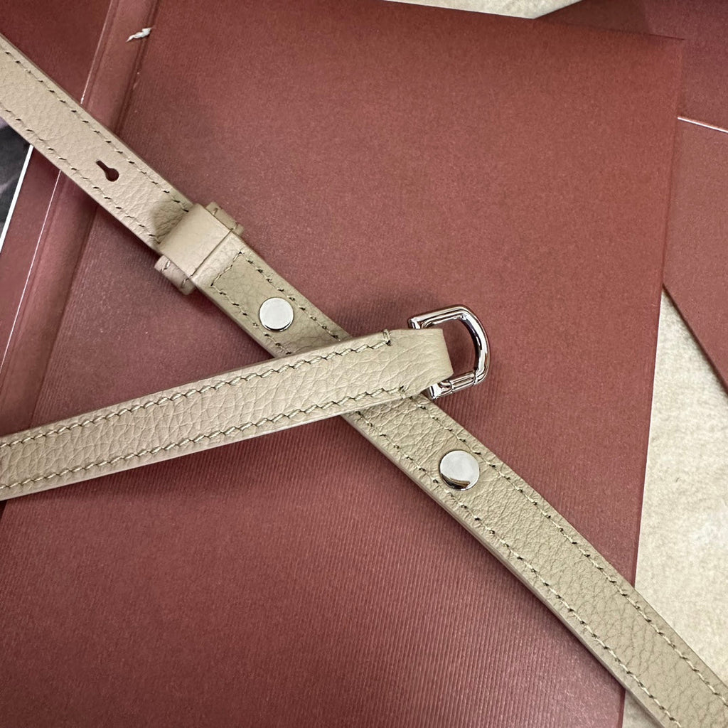 Loro Piana Extra Pocket L19 in Desert Brown Grained Calfskin with Silver Hardware Bag