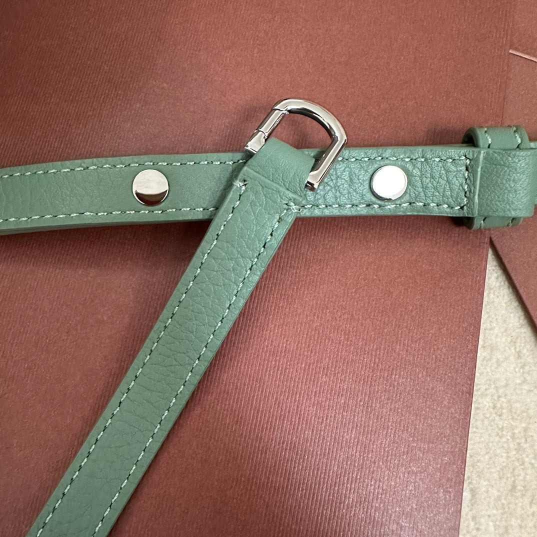 Loro Piana Extra Pocket L19 in Teal Green Calfskin with Silver Hardware Bag