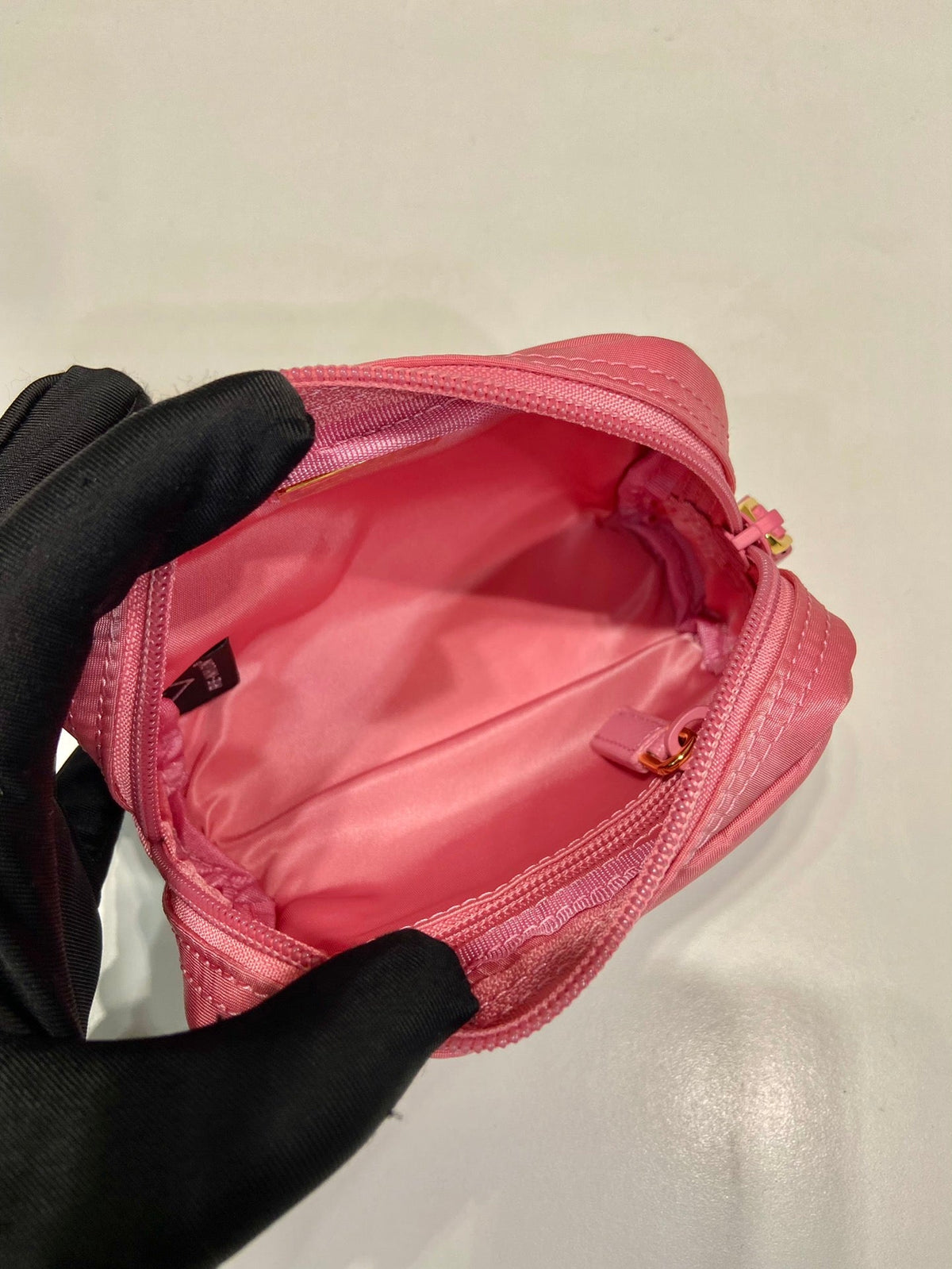 Prada Clutch 12 in Candy Pink Re-Nylon