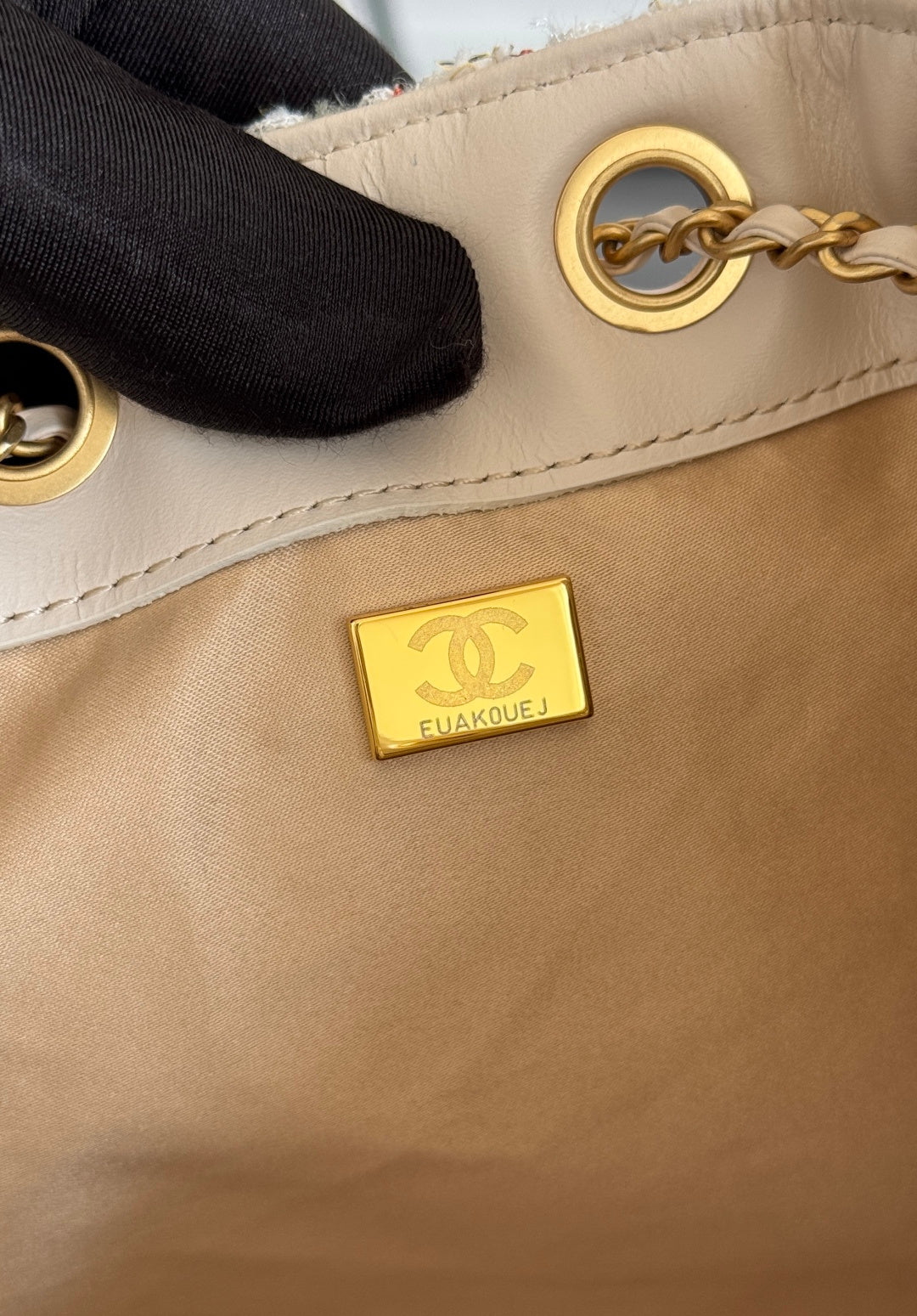 Chanel 25S Hobo Bag 30 in Multicolor Tweed with Gold Hardware
