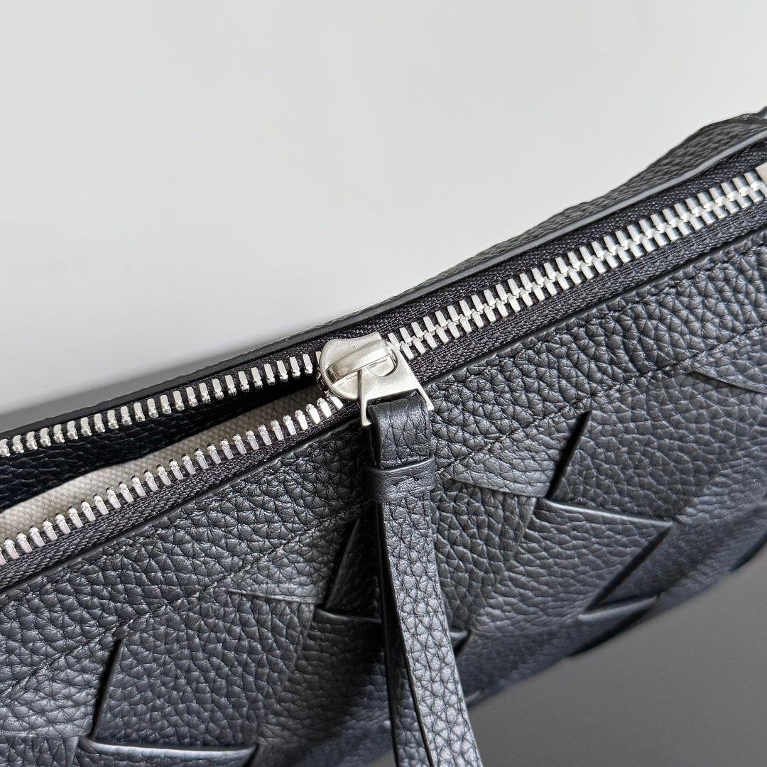 Bottega Veneta 25S Diago 25 in Dark Olive Gray Calfskin Silver Hardware Bag
