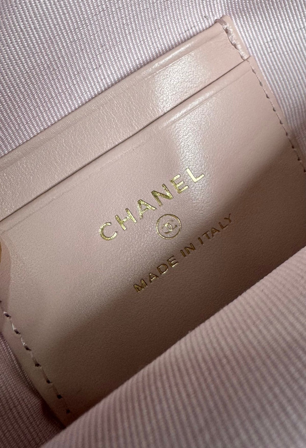 Chanel Mini 18 Backpack Pink Caviar Light Gold Hardware