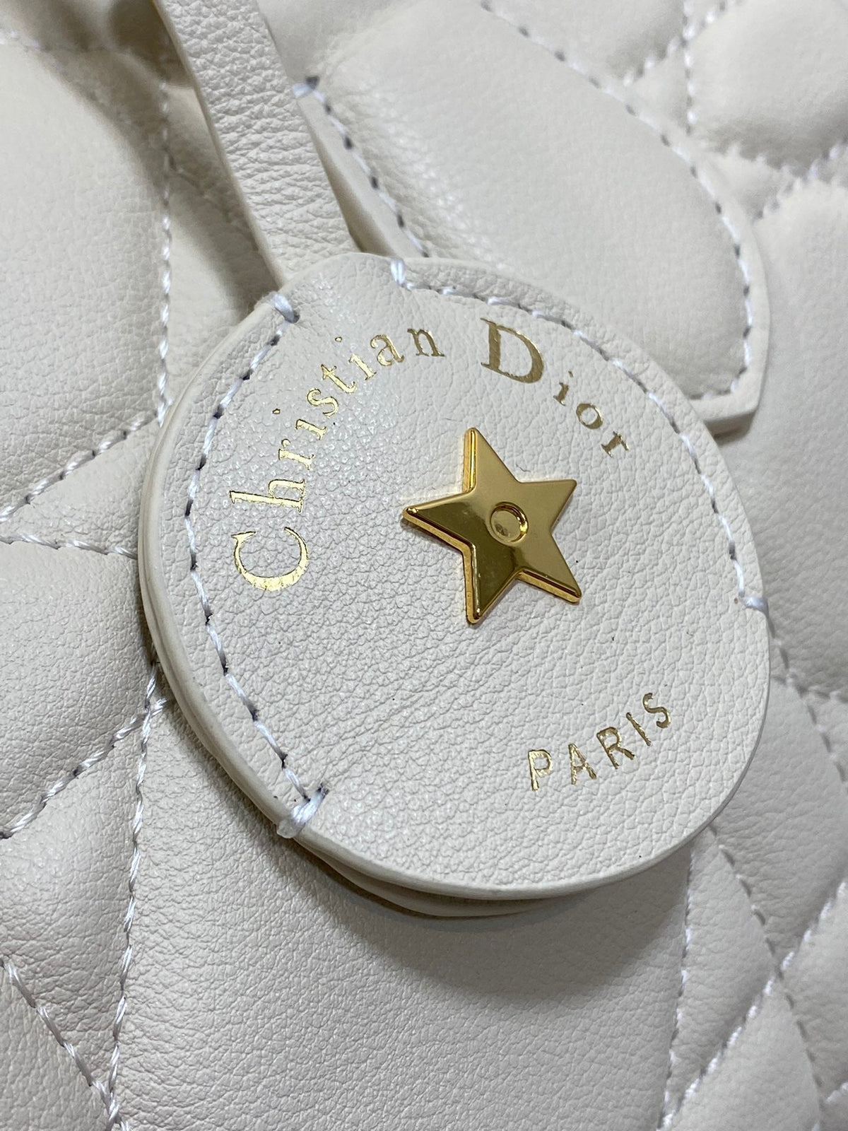 Dior Groove 20 Bag in White Cream Lambskin