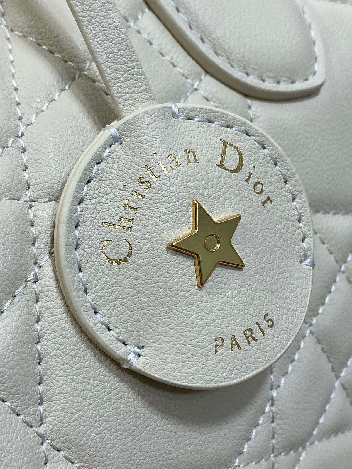 Dior Groove 25 Bag in White Cream Lambskin