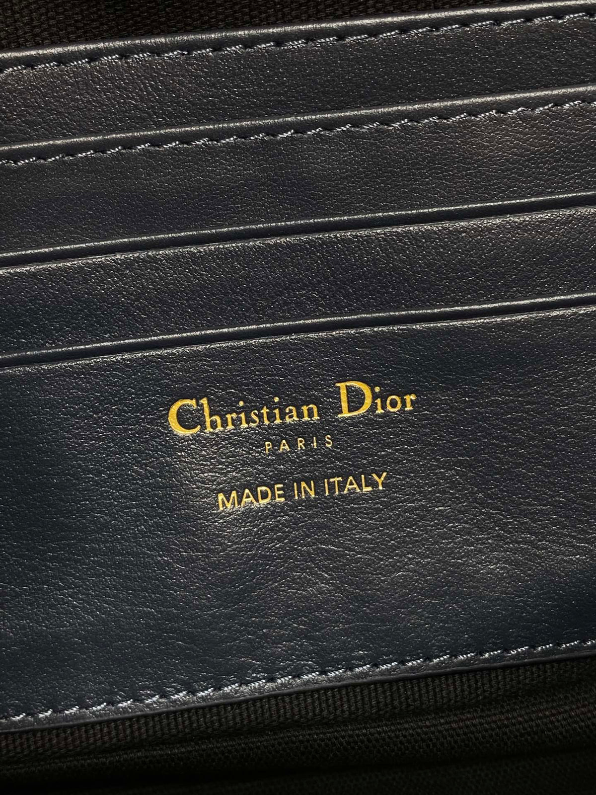 Dior 25S 30 Montaigne Avenue Bag 23 in Blue Canvas Oblique Jacquard