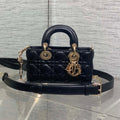 Dior 25S Micro Lady D-Joy 19 in Black Calfskin Gold Hardwre Bag