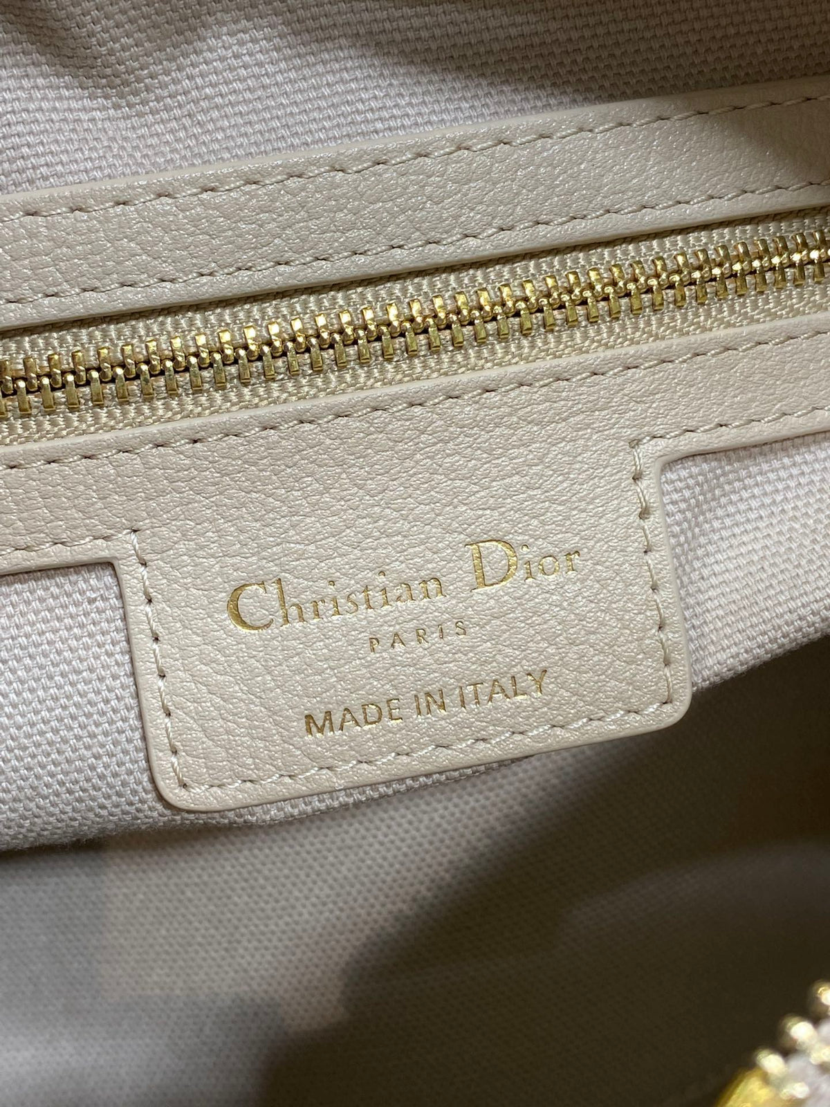 Dior 25S Small Voyage Bag 23 in Powder Beige Flat Macrocannage Grained Calfskin