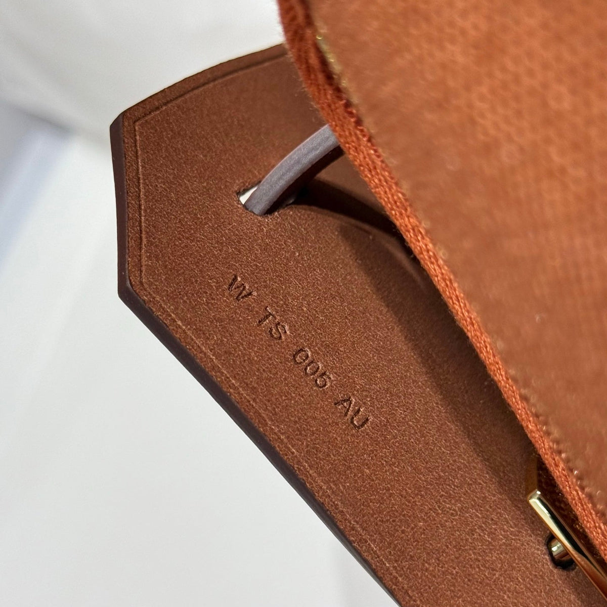 Hermes 25S Mini Herbag 20 in Copper Brown Canvas Gold Hardware Bag