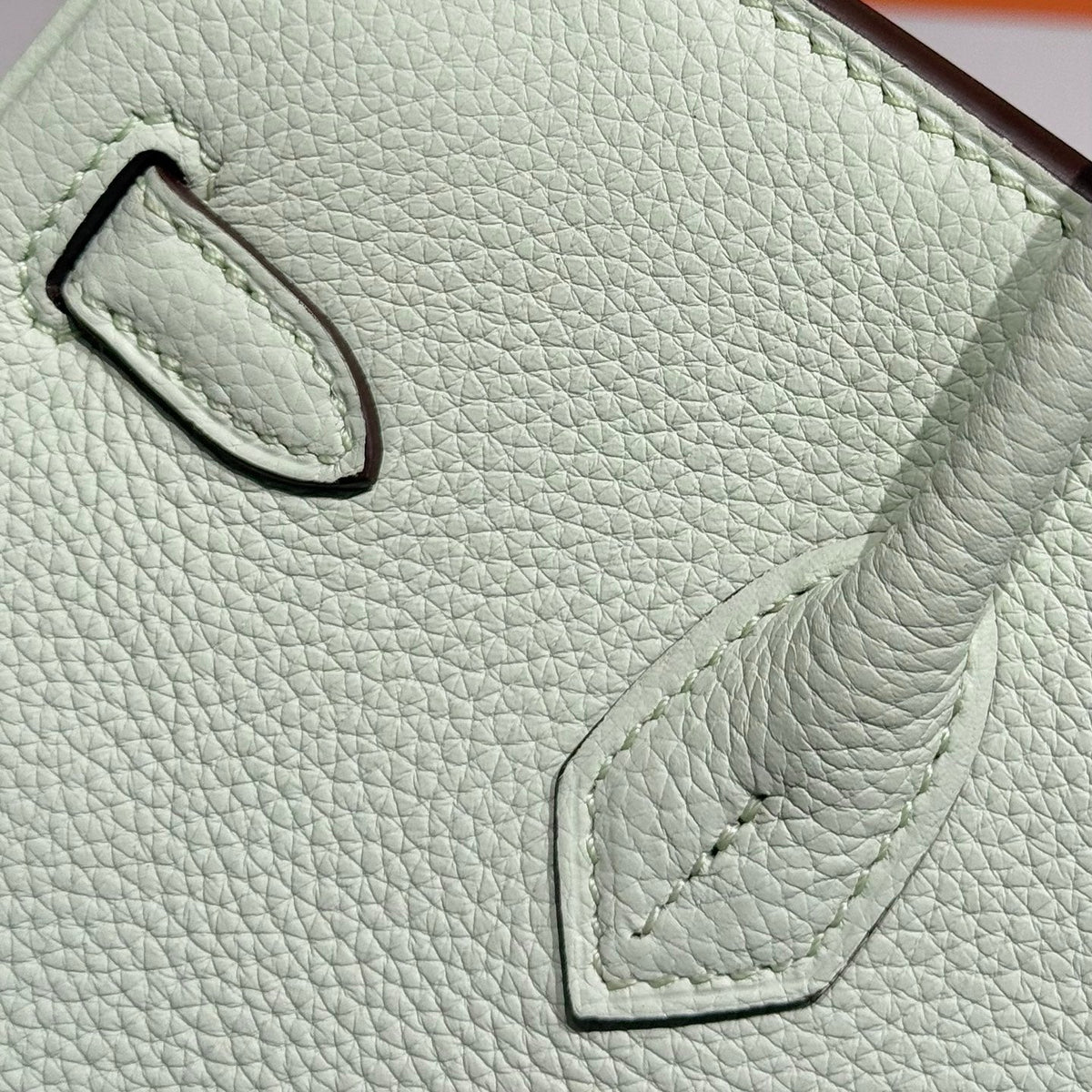 Hermes 25S Medium Birkin 25 in Light Mint Green Calfskin Silver Hardware Bag