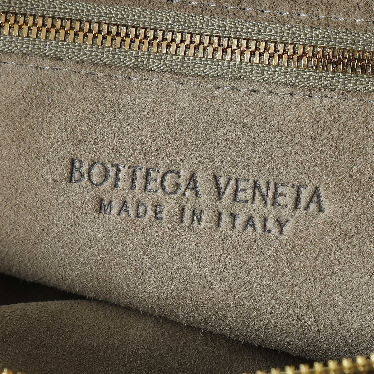 Bottega Veneta 25S Small Jodie 48 in Muted Taupe Suede Gold Hardware Bag