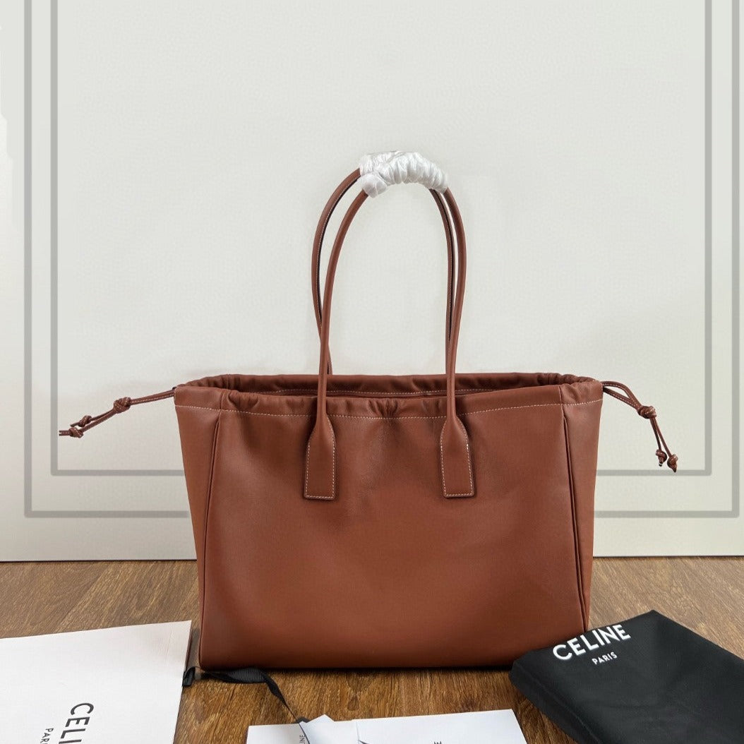 Celine Cuir Triomphe 44 Tan Calfskin Bag