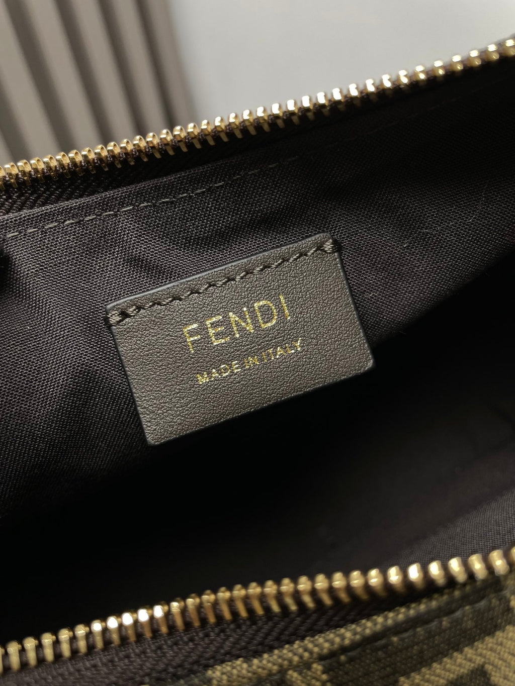 Fendi Fendigraphy Medium 29 in White and Orange Trim Smooth Lambskin Gold Hardware Bag