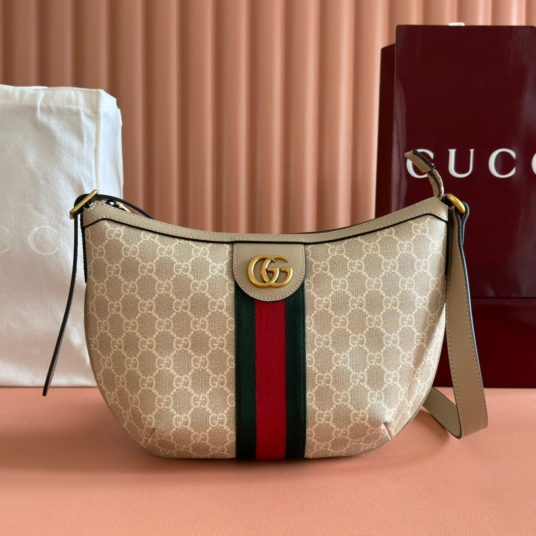 Gucci 25S Epilogue Bag 30 in Beige and White Calfskin