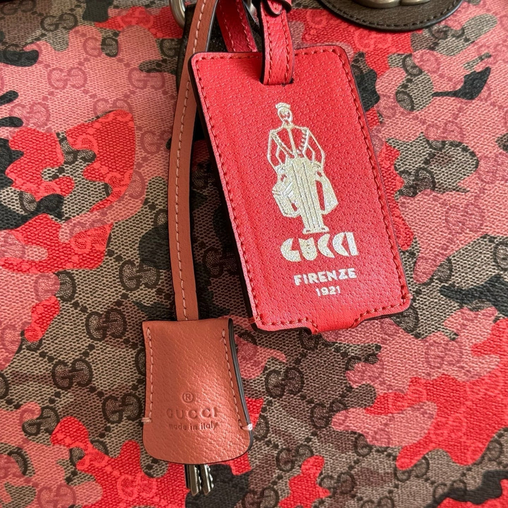 Gucci 26S Duffel Bag 44 in Multicolor Coated Canvas Style 3