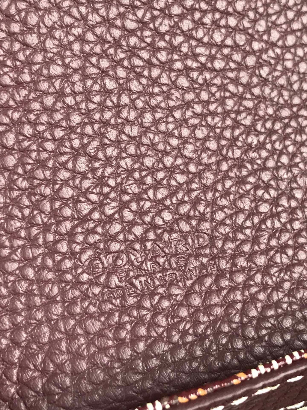 Goyard Grand Bleu 16 in Wine Red Goyardine Canvas and Lambskin Bag