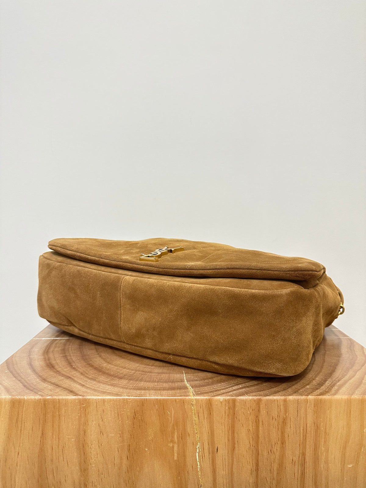 Saint Laurent Jamie 43 Large Suede Caramel Brown Bag