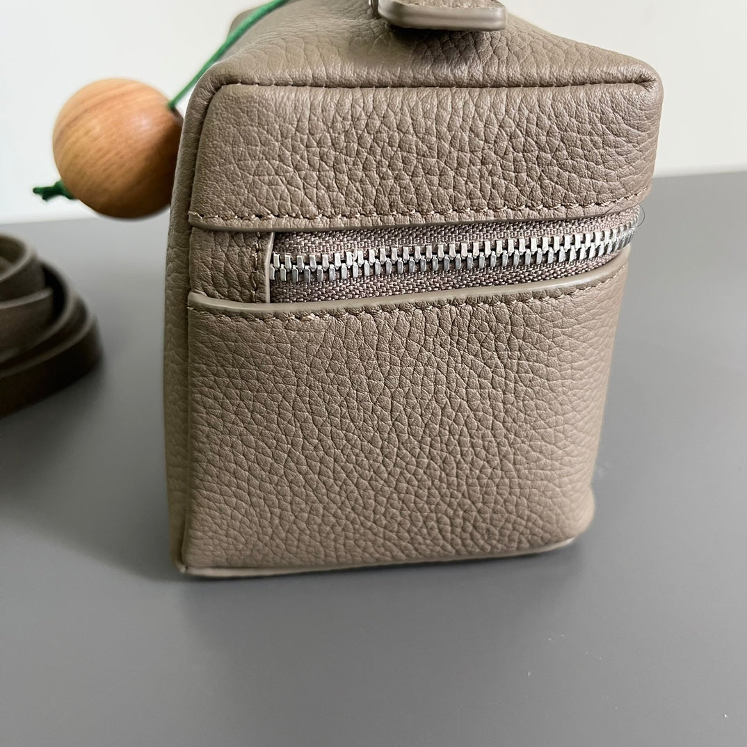 Loro Piana Extra Pocket L12 in Coffee Brown Calfskin with Silver Hardware Bag