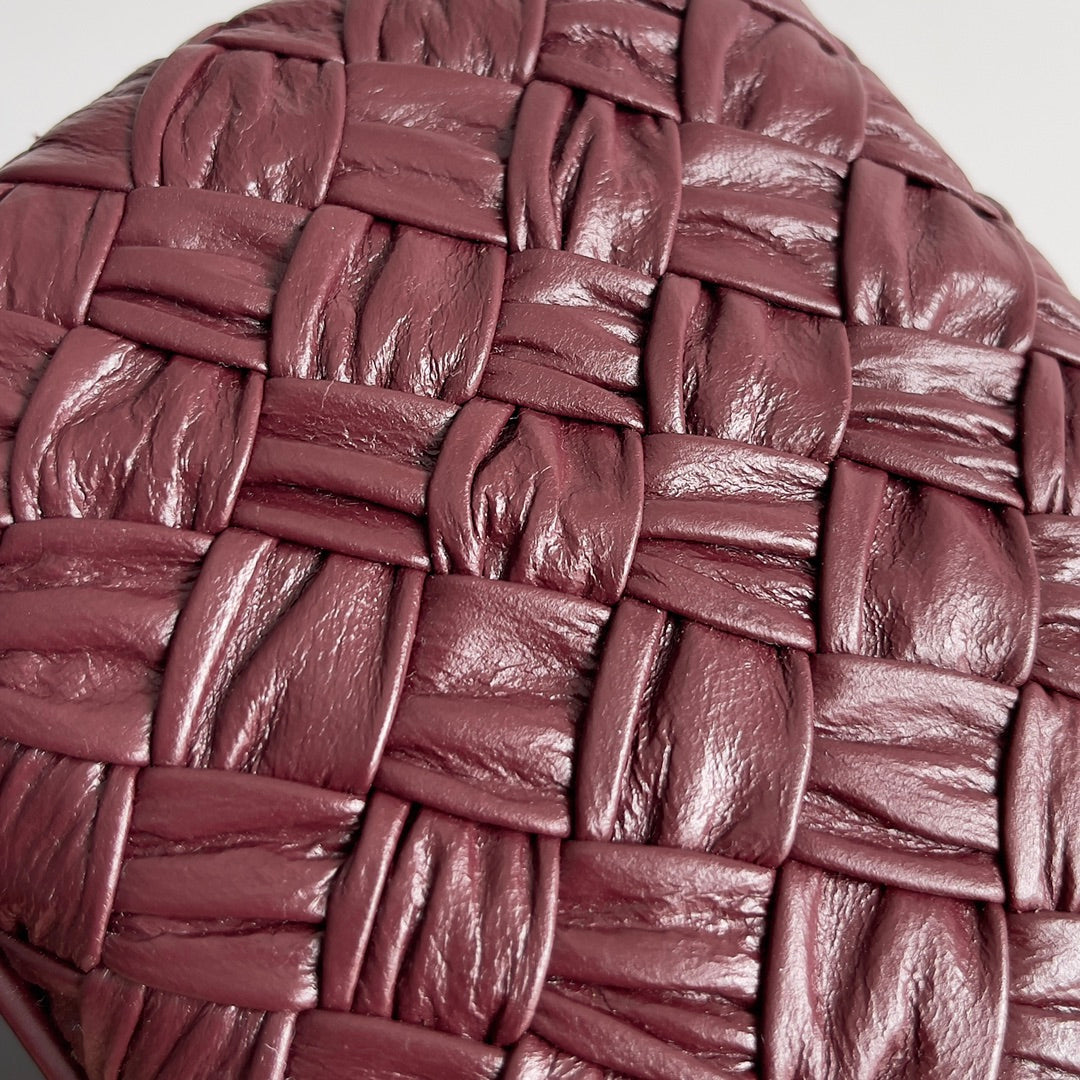 Bottega Veneta Classic Knot 20 in Plum Purple Lambskin Bag