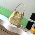 Chanel 25S Mini Bucket Bag 12 in Yellow Calfskin Gold Hardware