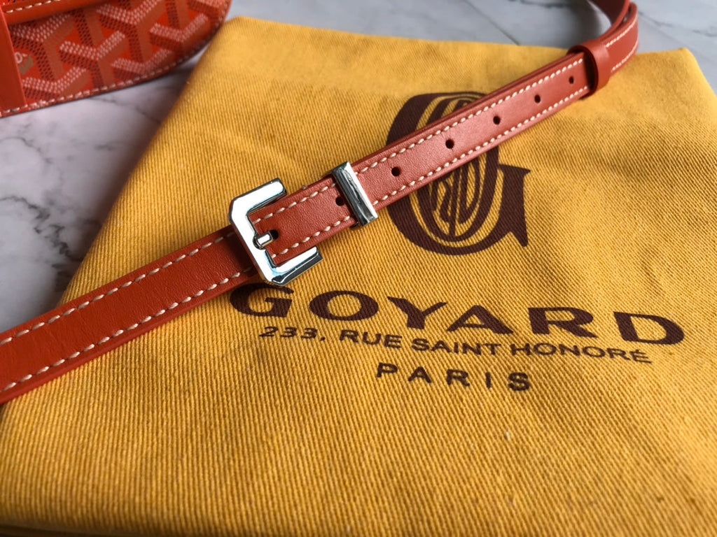 Goyard Belvedere MM Bag 28cm Orange Canvas